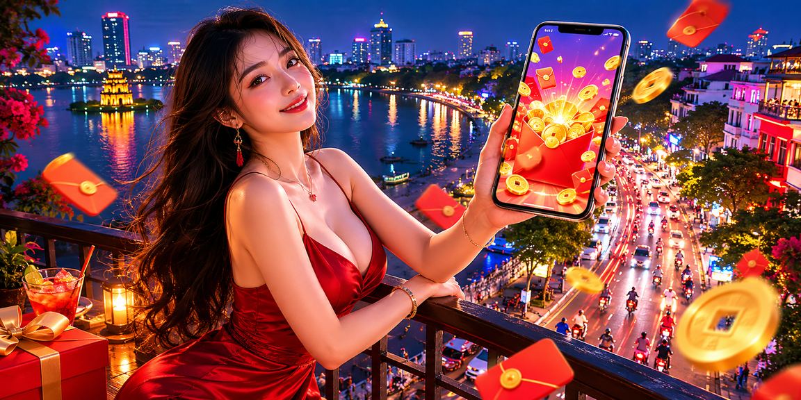 Người dùng thao tác cược qua điện thoại tại Hà Nội với nền giao diện 6820